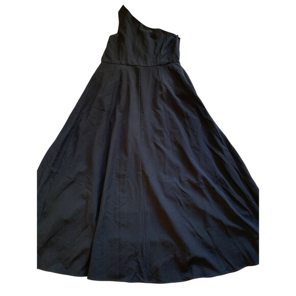 New Julia Jordan Black One-Shoulder Jumpsuit Walk Through Gown Size 16 RHH10567 - Picture 12 of 16